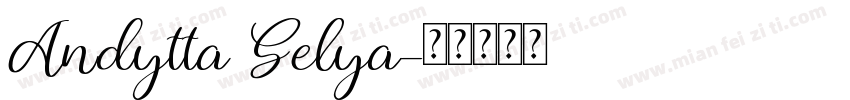 Andytta Selya字体转换